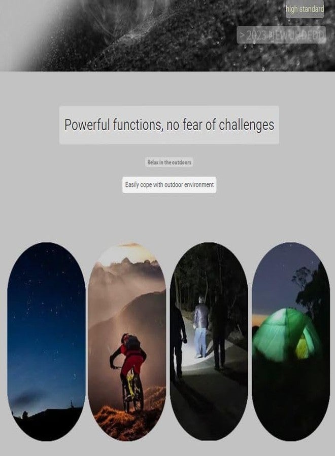 Crobat مصباح كروبات فائق السطوع XHP70 LED XHP360 بقوة 12000 لومن، مقاوم للماء، بخمسة أوضاع إضاءة، مصباح تكتيكي للتخييم والمشي لمسافات طويلة وانقطاع التيار الكهربائي - Image 5